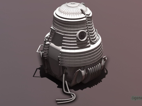 The Fly Teleportation Pod Modèles 3D en vedette