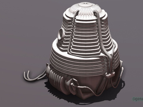 The Fly Teleportation Pod Modèles 3D en vedette