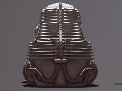 The Fly Teleportation Pod Modèles 3D en vedette