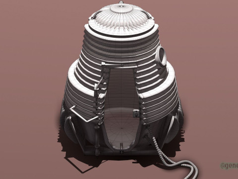 The Fly Teleportation Pod Modèles 3D en vedette