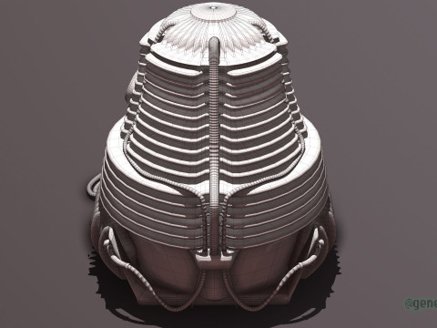 The Fly Teleportation Pod Modèles 3D en vedette