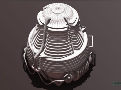 The Fly Teleportation Pod Modèles 3D en vedette