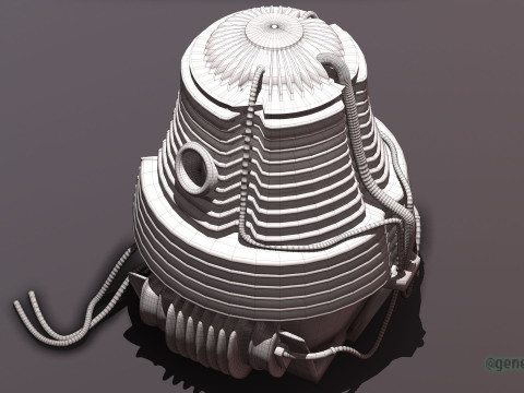 The Fly Teleportation Pod Modèles 3D en vedette
