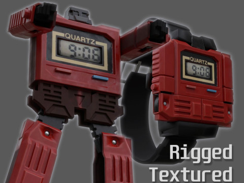 The Robot Watch renderable Low-poly 3Dモデル