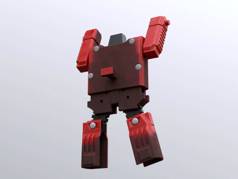 The Robot Watch renderable Low-poly Model 3D