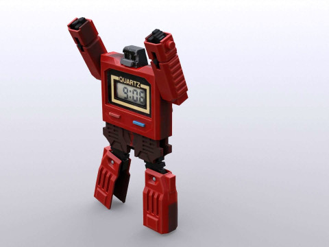 The Robot Watch renderable Low-poly Model 3D