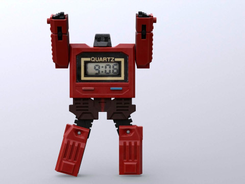 The Robot Watch renderable Low-poly Model 3D