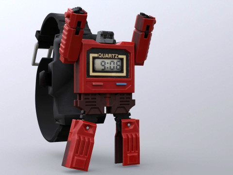 The Robot Watch renderable Low-poly Model 3D