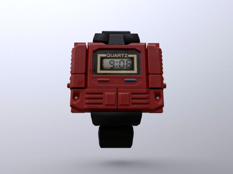 The Robot Watch renderable Low-poly Model 3D