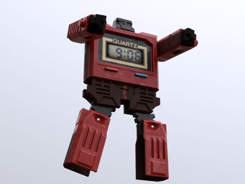 The Robot Watch renderable Low-poly Model 3D