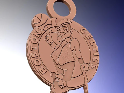 Boston Celtics-Teamlogo zum Ausdrucken und Rendern 3D Druckmodell