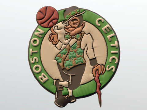 Boston Celtics Team Logo Printable and Renderable 3D 프린트 모델