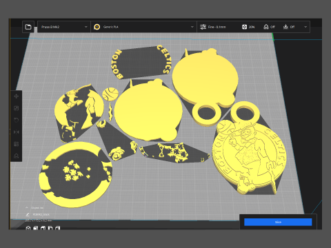 Boston Celtics Team Logo Printable and Renderable 3D 프린트 모델