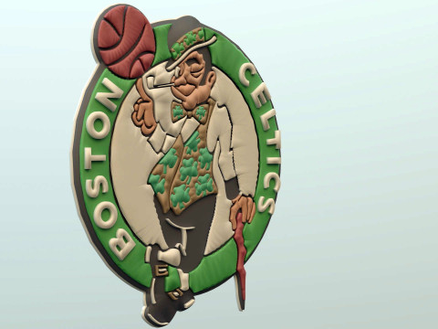 Boston Celtics Team Logo Printable and Renderable 3D 프린트 모델