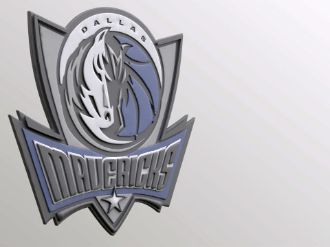 Dallas Mavericks Logo Shield Printable and Renderable keychan 3D Print Model