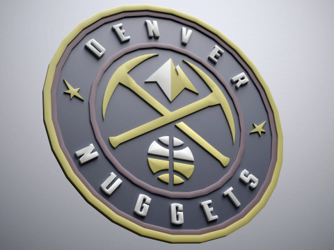 Denver Logo Shield Printable and Renderable keychan 3D Baskı Modeli