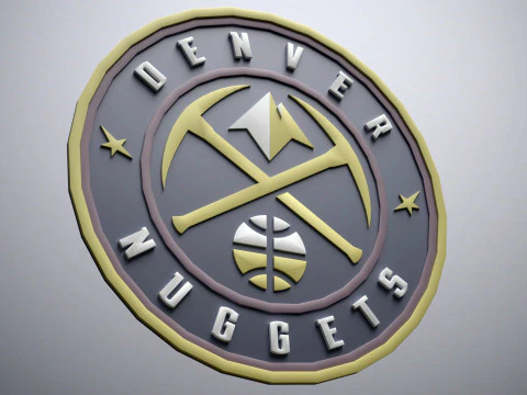 Denver Logo Shield Printable and Renderable keychan 3D Print Model