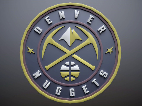 Denver Logo Shield Printable and Renderable keychan 3D Baskı Modeli