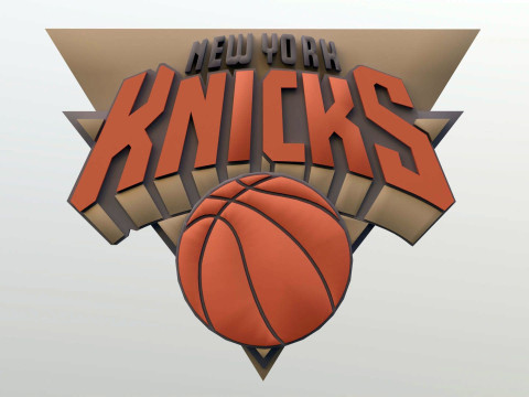 New york knicks Logo Shield Printable and Renderable keychan Modelo de Impressão 3D
