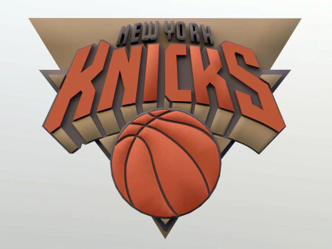 New york knicks Logo Shield Printable and Renderable keychan 3D Print Model