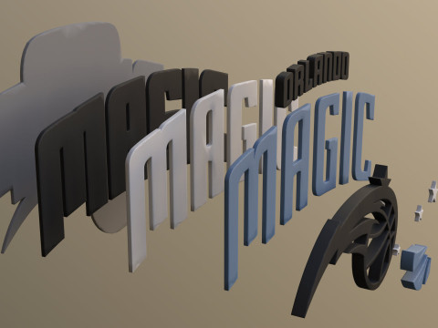Orlando magic Logo Shield Printable and Renderable keychan Model do druku 3D