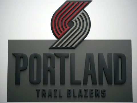 Portland Trail Blazers Logo Shield Printable and Renderable keychan 3D Принт Модель