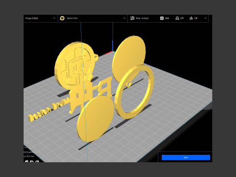 Boston bruins logo shield Printable and Renderable keychan 3D 프린트 모델