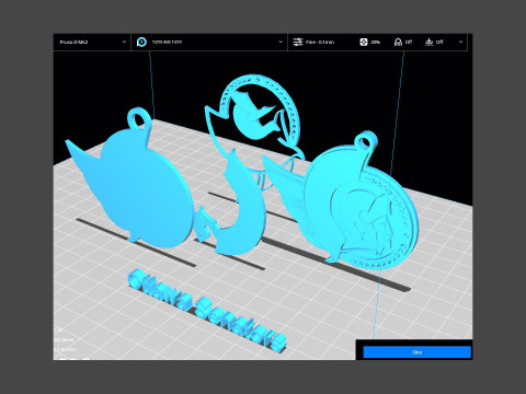 Philadelphia flyers logo shield Printable and Renderable keychan 3D 打印模型
