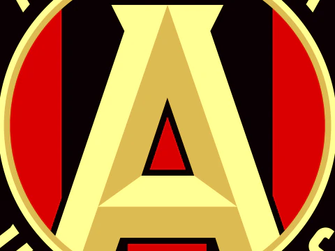 Atlanta united FC logo keychan printable and renderable 3D Print Model