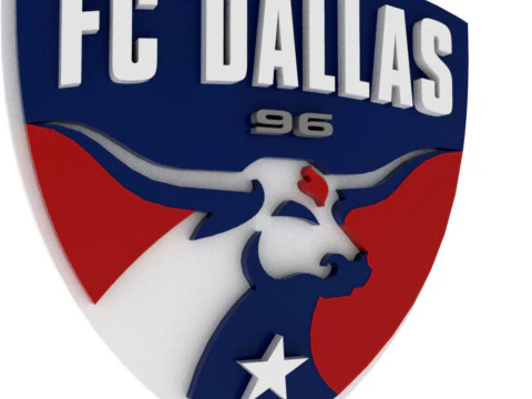 Dallas logo keychan printable and renderable 3D Print Model