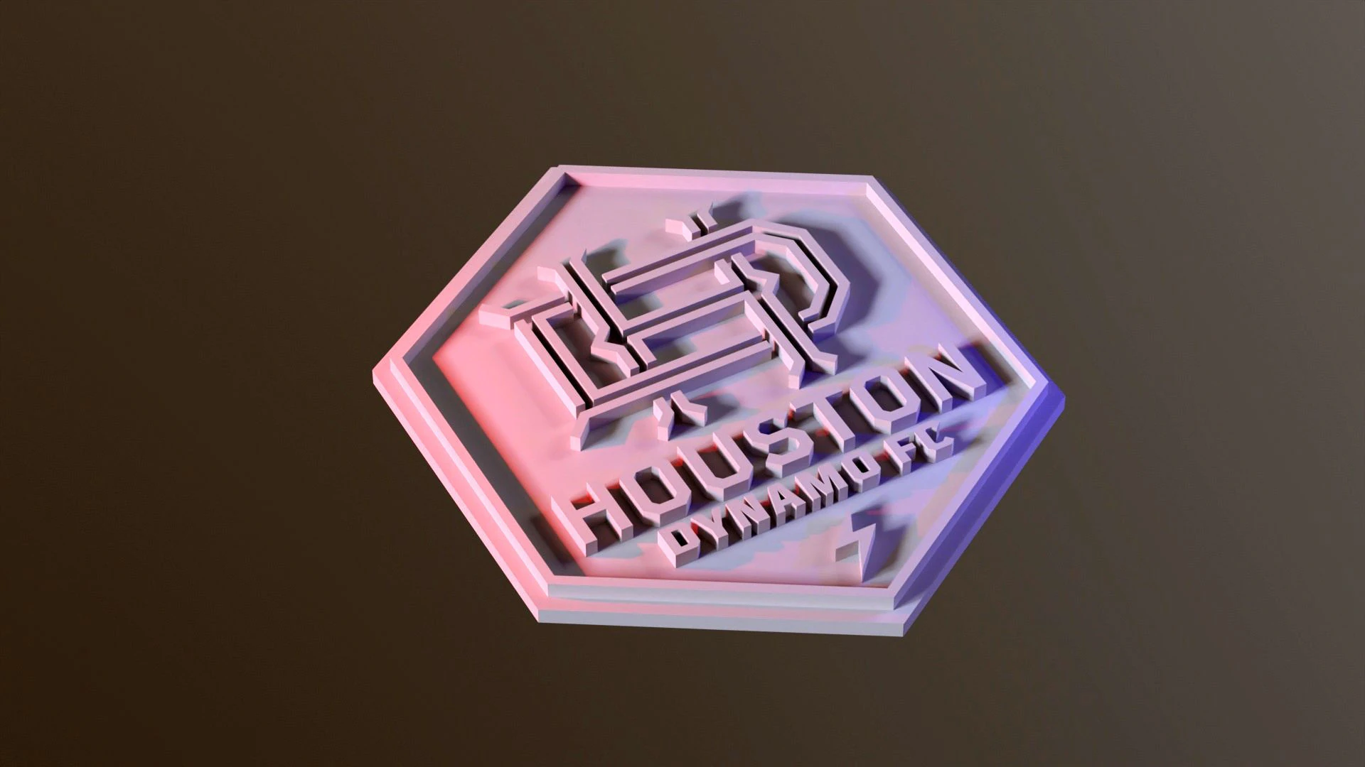 Houston dynamo logo keychan printable and renderable 3D Print Model .c4d .max .obj .3ds .fbx .stl .blend 