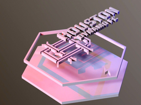 Houston dynamo logo keychan printable and renderable 3D-printmodel