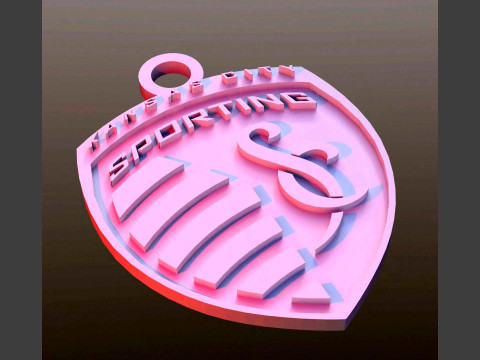 Kansas city logo keychan printable and renderable Modello di stampa 3D