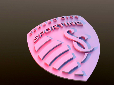 Kansas city logo keychan printable and renderable Modello di stampa 3D