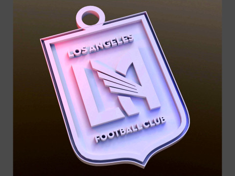 Los angeles fc logo keychan printable and renderable Modelo de Impressão 3D