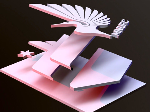 Minnesota united fc logo keychan printable and renderable 3D 프린트 모델