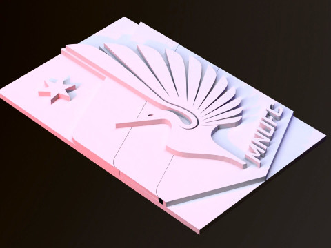 Minnesota united fc logo keychan printable and renderable 3D 프린트 모델