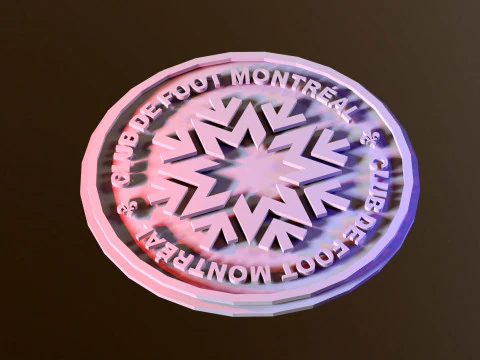 Montreal logo keychan printable and renderable 3D Print Model