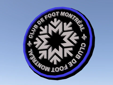 Montreal logo keychan printable and renderable 3D Print Model