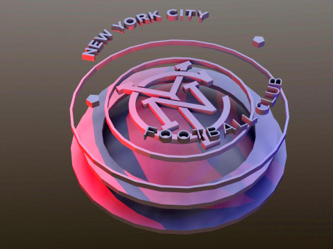 New York City FC logo keychan printable and renderable 3D 프린트 모델