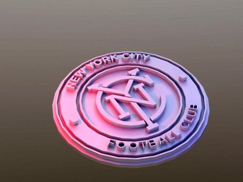 New York City FC logo keychan printable and renderable 3D 프린트 모델