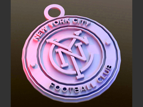 New York City FC logo keychan printable and renderable 3D 프린트 모델