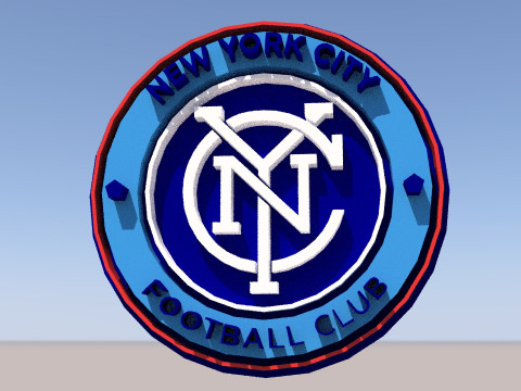 New York City FC logo keychan printable and renderable 3D 프린트 모델