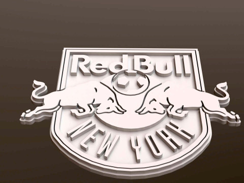 New york red bulls logo keychan printable and renderable Model Cetak 3D