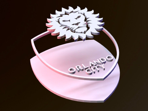 Orlando city sc logo keychan printable and renderable Modèles 3D en vedette