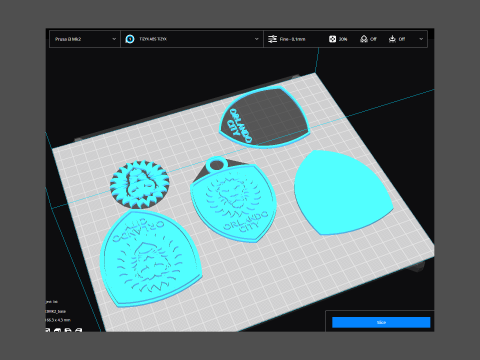 Orlando city sc logo keychan printable and renderable Modèles 3D en vedette