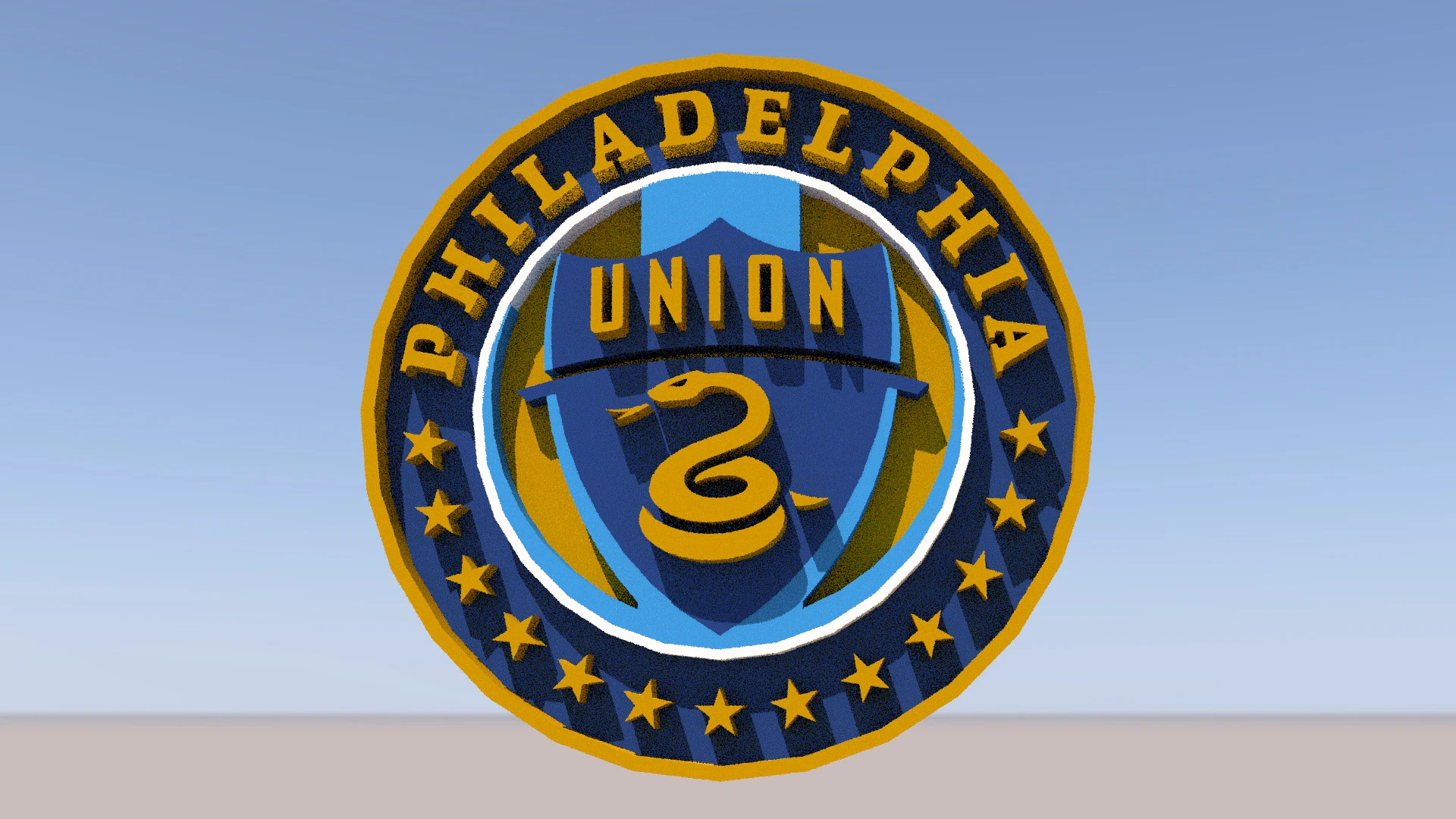 Philadelphia logo keychan printable and renderable 3D Print Model .c4d .max .obj .3ds .fbx .stl .blend 