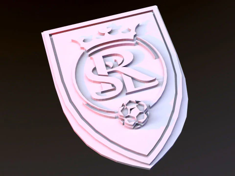 RSL Real Salt Lake logo keychan printable and renderable 3D Print Model