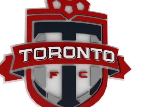 Portachiavi con logo Toronto FC stampabile e renderizzabile Modello di stampa 3D