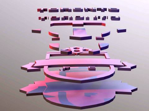 Toronto FC logo keychan printable and renderable Modelo de Impressão 3D